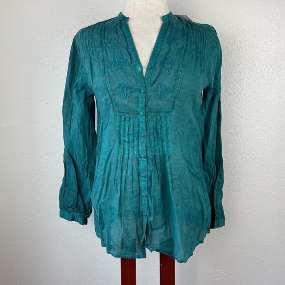 NWT Nine West Vintage America Collection Button Down Shirt Size S - Picture 1 of 10
